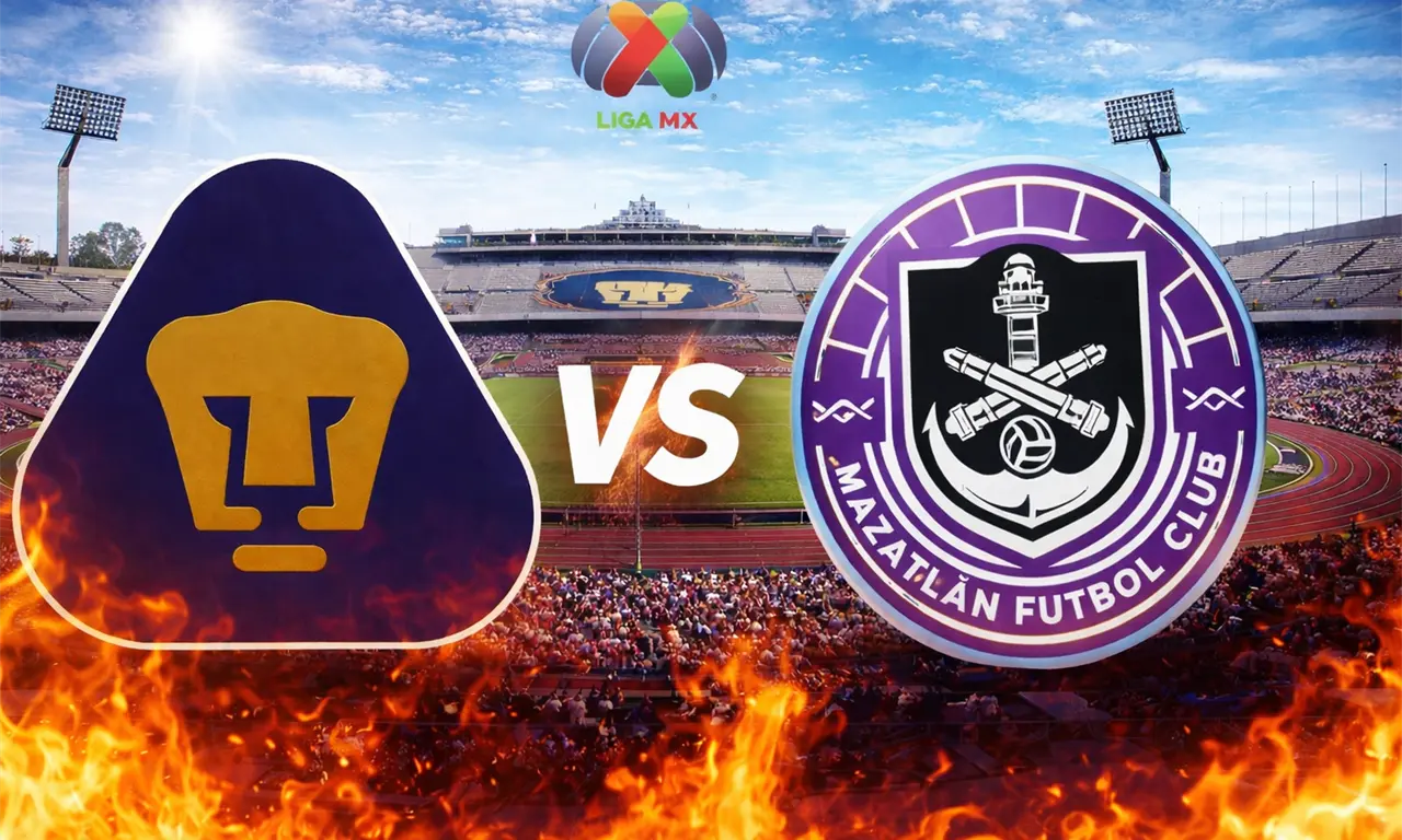  Los Pumas reciben a Mazatlán en CU, duelo de la Jornada 14 del Clausura 2026. 
