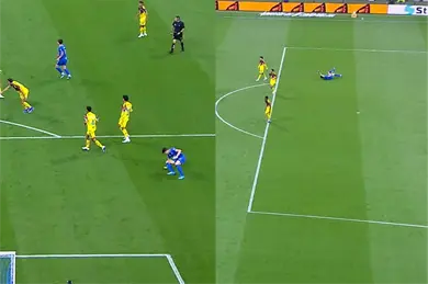 Nico Ibañez mira atrás y preocupa: ¿ruptura del tendón de Aquiles? Nico Ibañez mira atrás y preocupa: ¿ruptura del tendón de Aquiles?