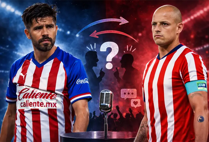 Oribe Peralta durante el podcast, donde asegur&oacute; ser m&aacute;s completo que Chicharito y encendi&oacute; la pol&eacute;mica.