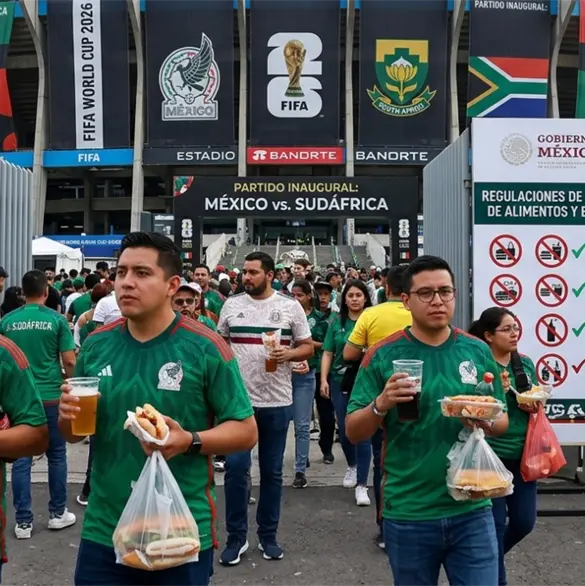 &iquest;Dejar&aacute;n meter alimentos y bebidas en los estadios? Ley acecha al Mundial