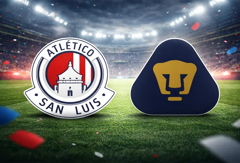 Atl&eacute;tico San Luis y Pumas se enfrentan esta noche en el Alfonso Lastras, duelo clave de la Jornada 15 del Clausura 2026.