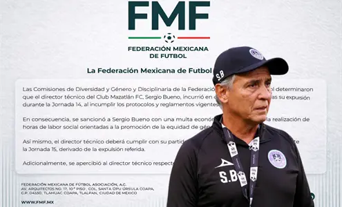 FMF sanciona a Sergio Bueno por conducta impropia