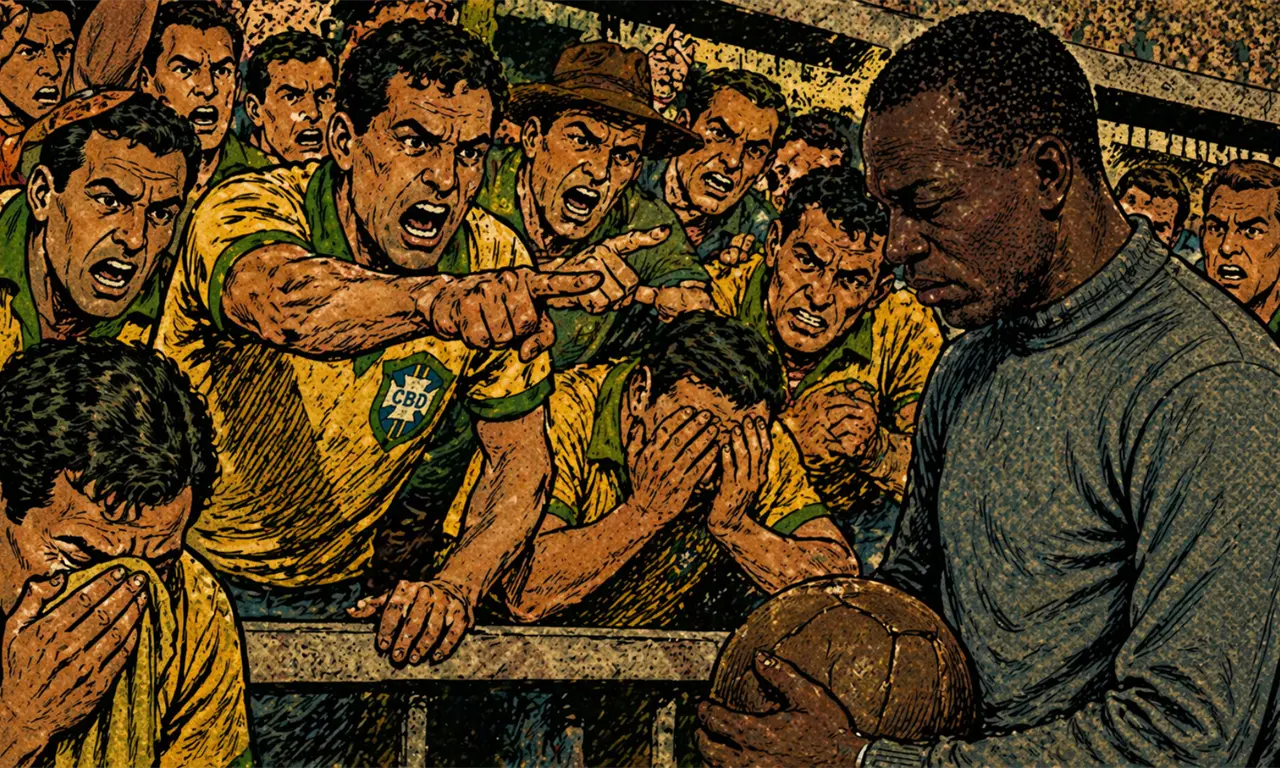  Moacir Barbosa cargó durante décadas con la culpa del Maracanazo y vivió una de las historias más crueles en la historia de los Mundiales. 