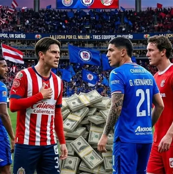 Competencia intensa por el mill&oacute;n: Toluca, Cruz Azul y Chivas