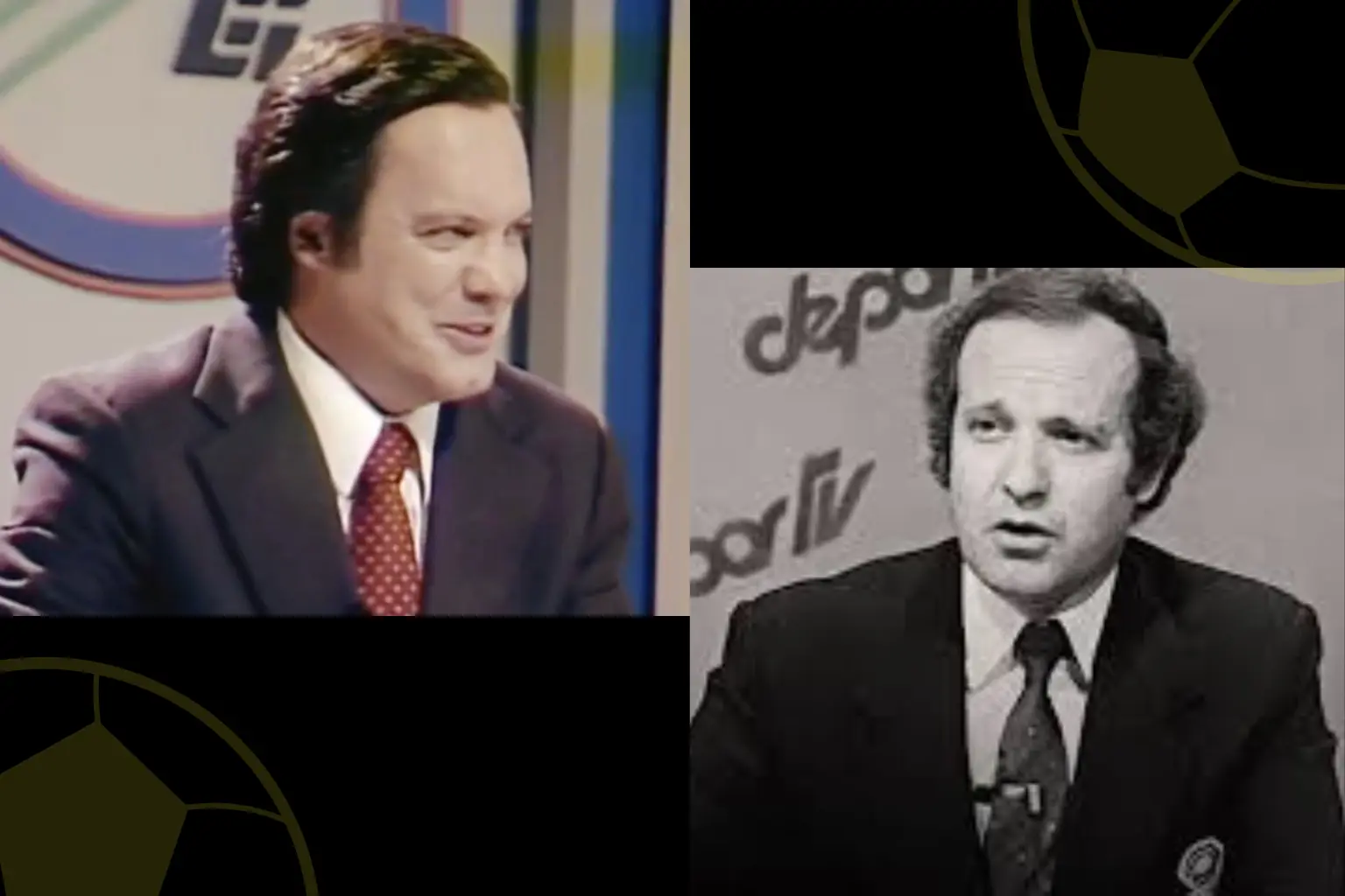 Jos&eacute; Ram&oacute;n Fern&aacute;ndez (Juan Pablo Fern&aacute;ndez) ? Representa al periodista deportivo Jos&eacute; Ram&oacute;n Fern&aacute;ndez, voz cr&iacute;tica e influyente desde los a&ntilde;os 80.