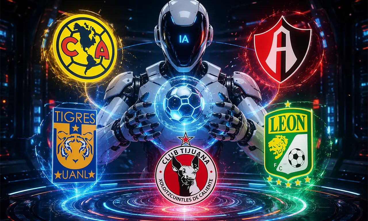  La inteligencia artificial proyecta que América, Tigres y Atlas ocuparán los últimos boletos rumbo a la Liguilla. 