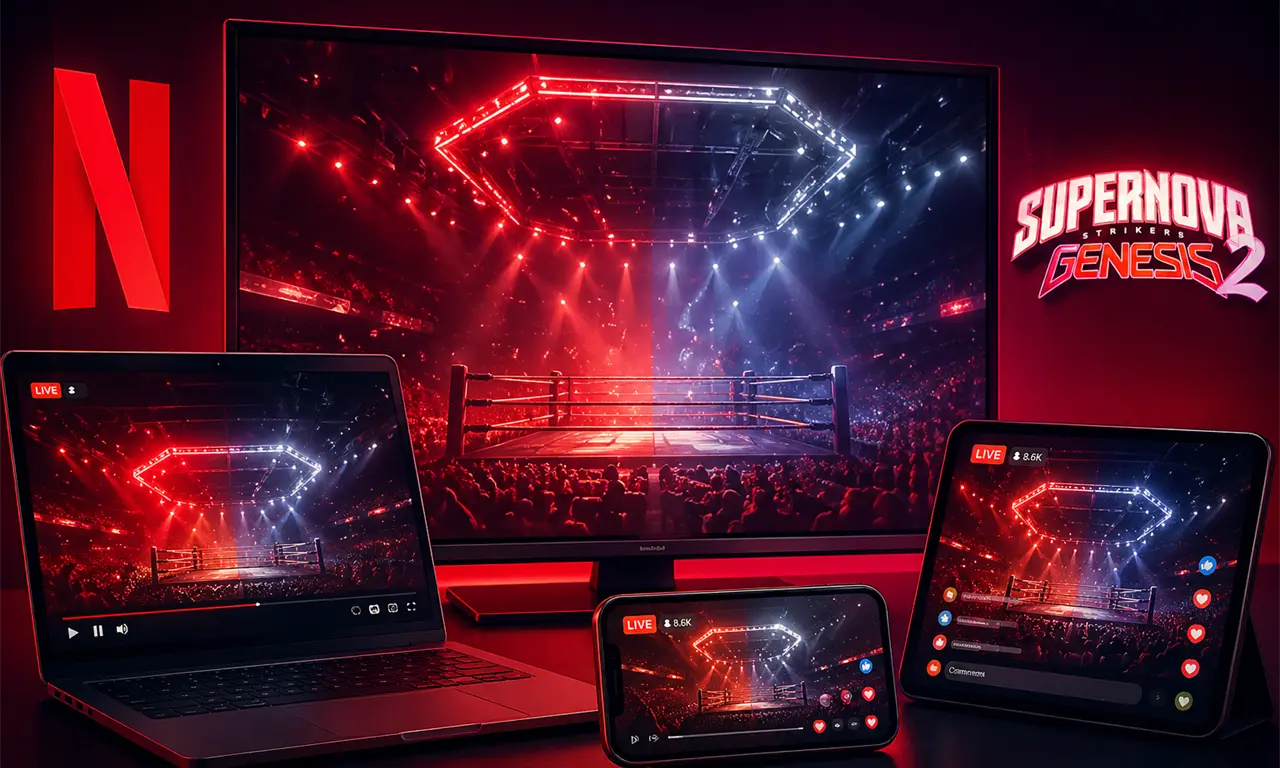  La Arena CDMX lista para recibir el espectáculo que mezcla boxeo, música e influencers. 