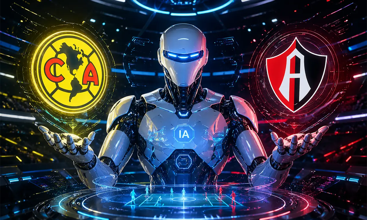  América y Atlas se enfrentan en el Estadio Banorte bajo la mirada de la inteligencia artificial. 