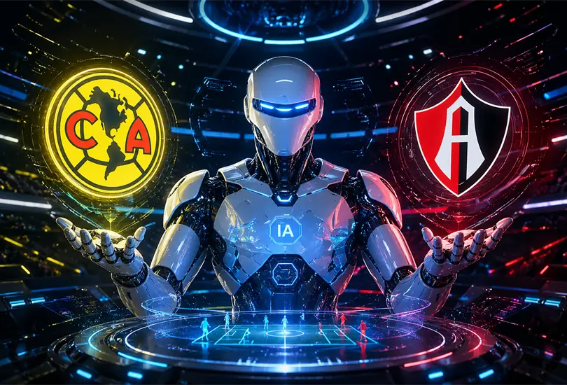 Am&eacute;rica y Atlas se enfrentan en el Estadio Banorte bajo la mirada de la inteligencia artificial.