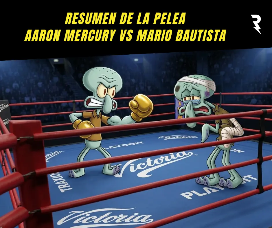 Descripci&oacute;n gr&aacute;fica del Aaron Mercury vs Mario Bau