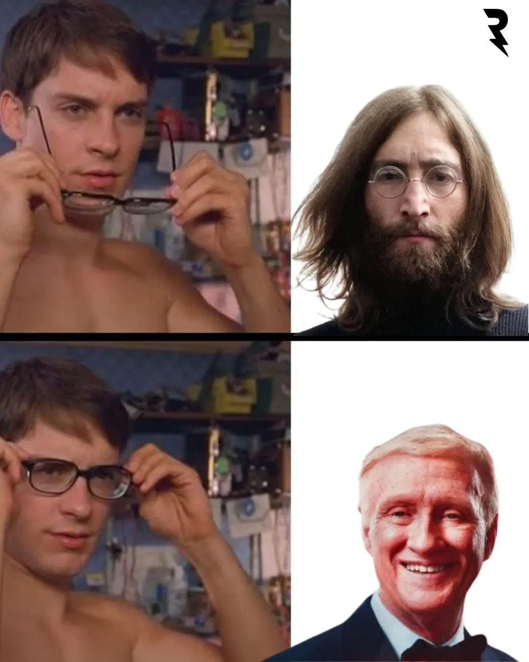 Yo asegur&aacute;ndome de que no estaba Jhon Lennon