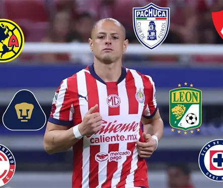Chicharito en todos los colores de la Liga MX