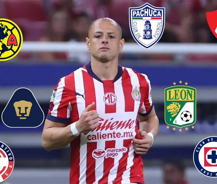 Chicharito en todos los colores de la Liga MX