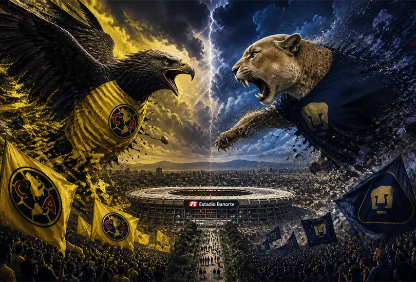 Am&eacute;rica y Pumas se enfrentan en el Estadio Azteca en la ida de los Cuartos de Final del Clausura 2026.
