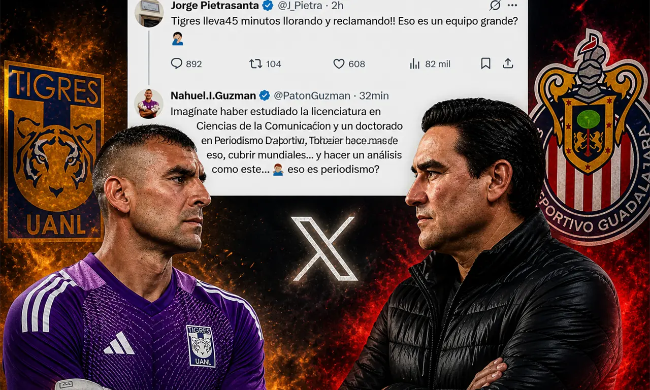  Nahuel Guzmán respondió con dureza a Jorge Pietrasanta en redes, desatando una polémica que encendió la Liguilla. 