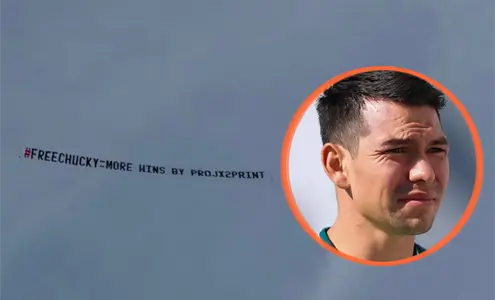 &iexcl;Free Chucky! Avioneta protesta en pleno partido de San Diego FC
