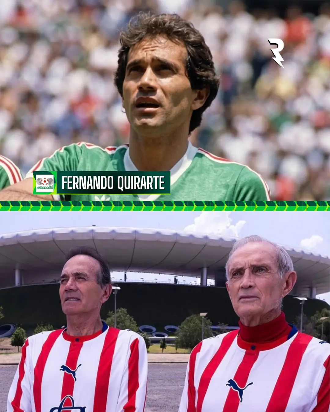 Fernando Quirarte  <br>"Capit&aacute;n del Tri en el Mundial 86. Su liderazgo marc&oacute; a una generaci&oacute;n."