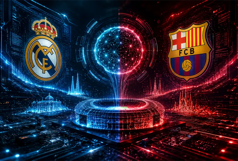 La inteligencia artificial apunta al Camp Nou: Barcelona y Real Madrid, un duelo que podr&iacute;a definir al campe&oacute;n.
