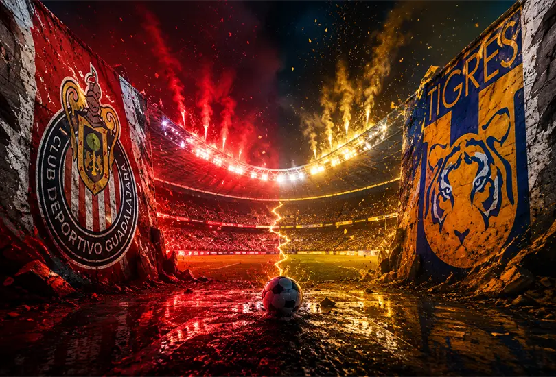 El Akron arder&aacute; entre rojo y amarillo: Chivas y Tigres chocan en una batalla donde solo uno sobrevivir&aacute; a la noche de Liguilla.