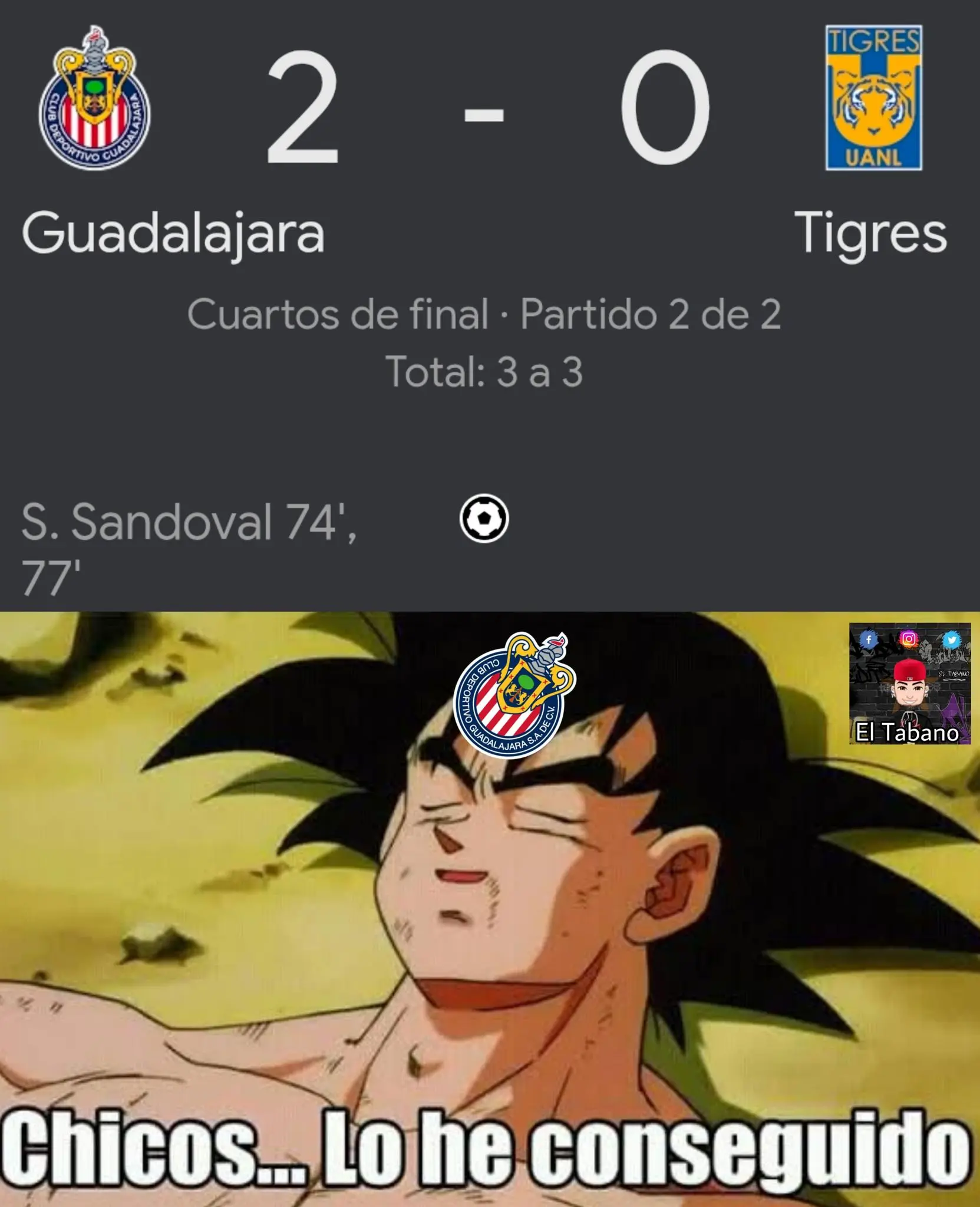 Como grandes guerreros al estilo Goku remontaron