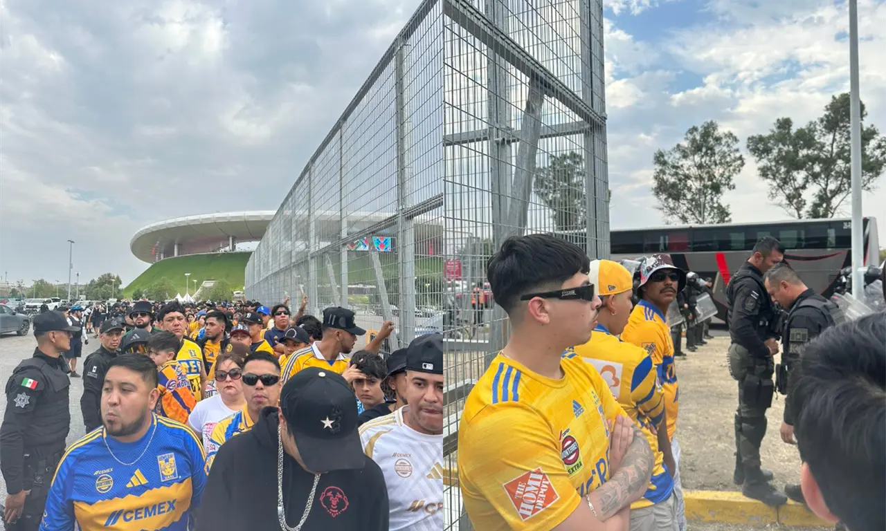  Aficionados de Tigres denuncian en redes sociales que fueron bloqueados por la policía y señalados como “grupo de animación” 
