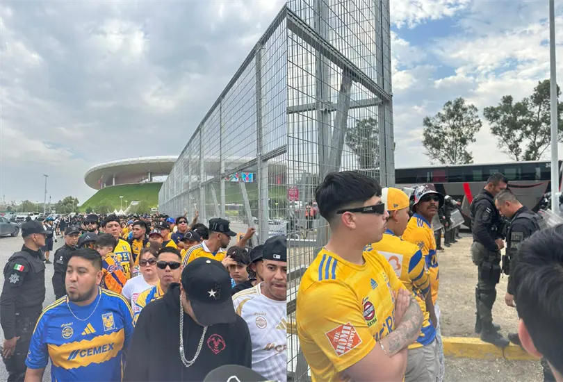 Aficionados de Tigres denuncian en redes sociales que fueron bloqueados por la policía y señalados como “grupo de animación”