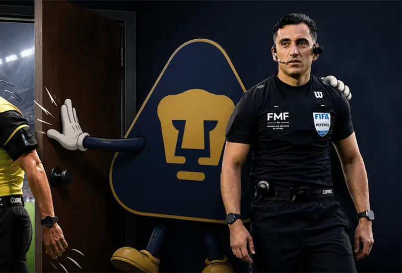 &iquest;Presi&oacute;n en CU? Cambian &aacute;rbitro para Pachuca vs Pumas