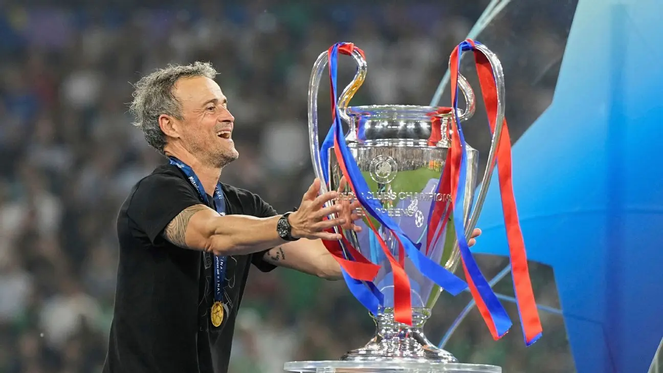 Luis Enrique campe&oacute;n de Europa 2025 como entrenador del PSG