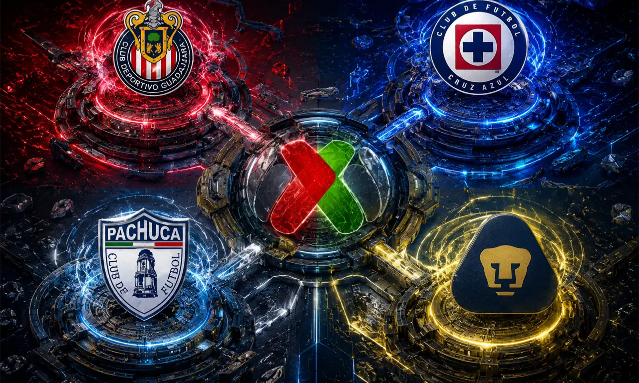  Pumas obligado a ganar en CU para empatar el global; Chivas con ventaja reglamentaria ante Cruz Azul. 