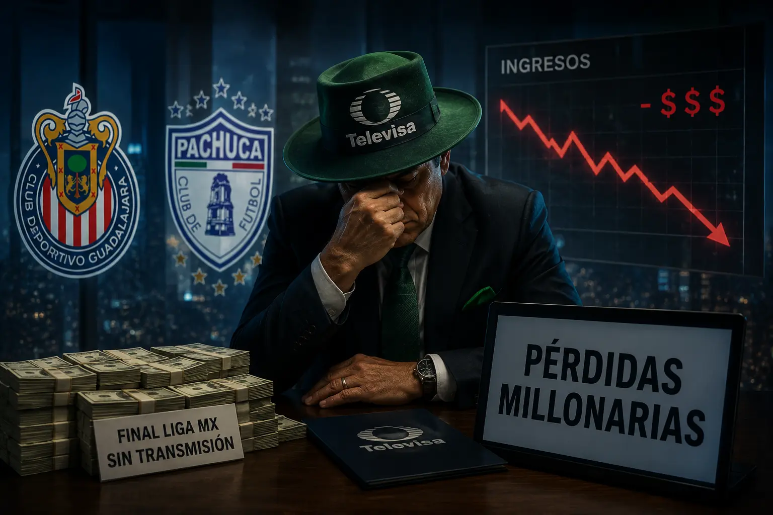 Televisa perder&iacute;a muchos millones de pesos si la final fuera Chivas-Pachuca