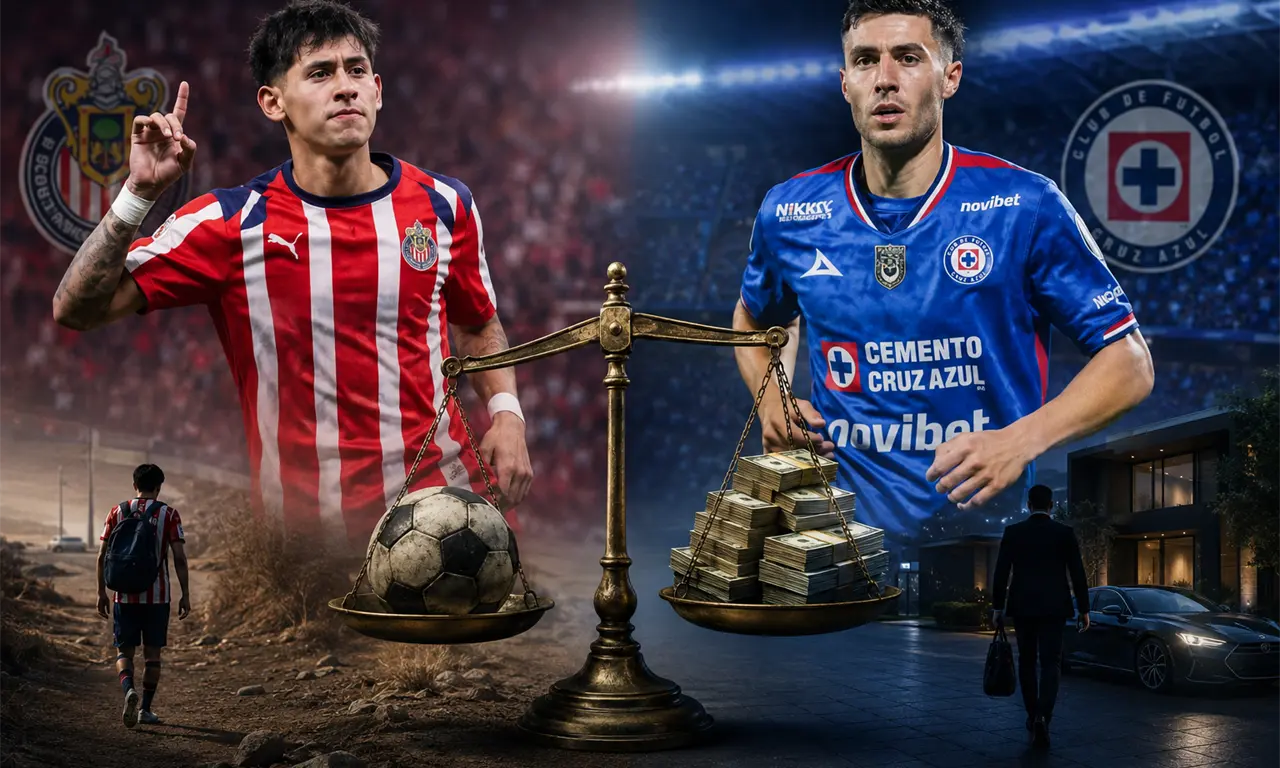  Santi Sandoval gana centavos en Chivas mientras Paradela cobra millones en Cruz Azul. 