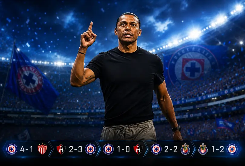 Joel Huiqui, el interino que puede ser campe&oacute;n invicto con Cruz Azul