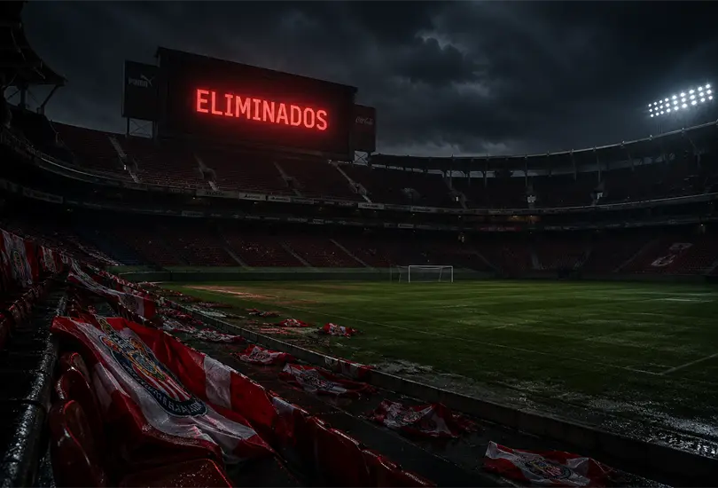 La eliminaci&oacute;n del Reba&ntilde;o se agrav&oacute; con la inminente llegada de Mat&iacute;as Almeyda a Rayados, un golpe simb&oacute;lico para la afici&oacute;n.