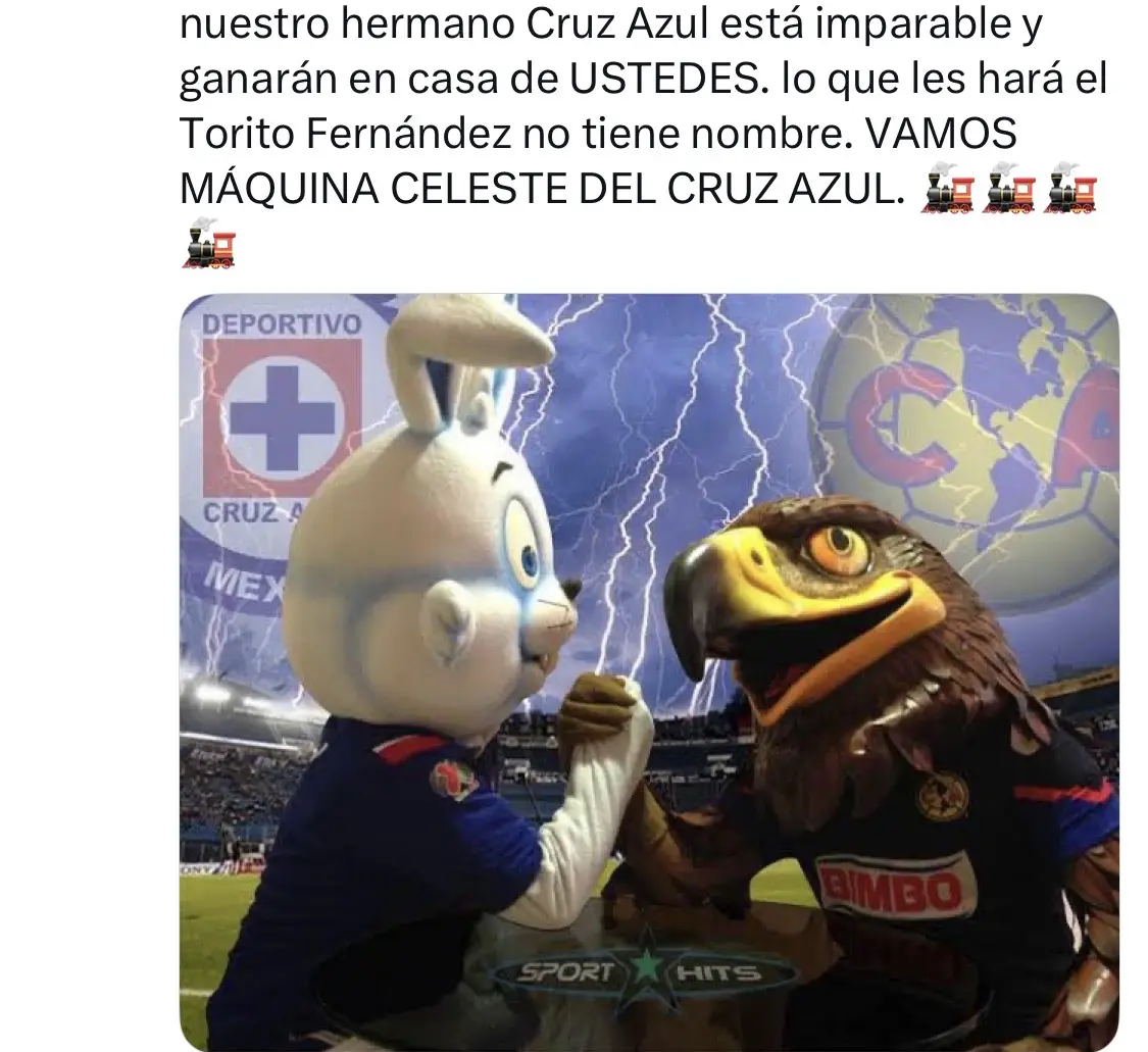 Los ames apoyan a Cruz Azul Los ames apoyan a Cruz Azul