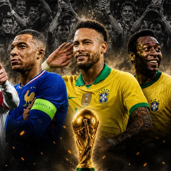 Las selecciones con más triunfos en mundiales entre las 48 participantes Las selecciones con más triunfos en mundiales entre las 48 participantes