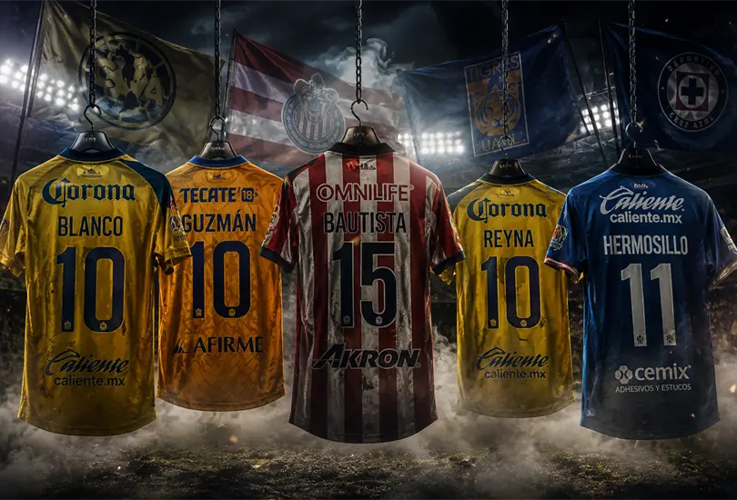 Las camisetas con apellidos de los villanos más odiados de la Liga MX. Las camisetas con apellidos de los villanos más odiados de la Liga MX.