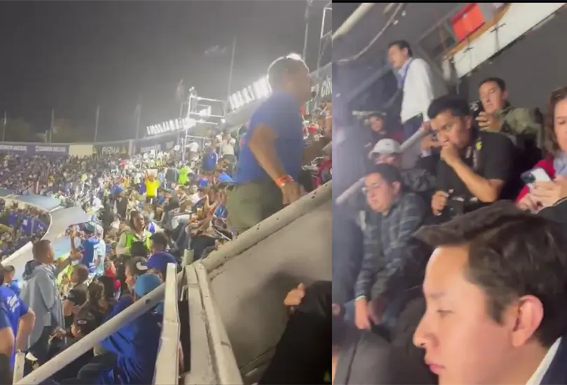 Cruz Azul vendió la zona de prensa y los reporteros fueron reubicados incómodamente. Cruz Azul vendió la zona de prensa y los reporteros fueron reubicados incómodamente.