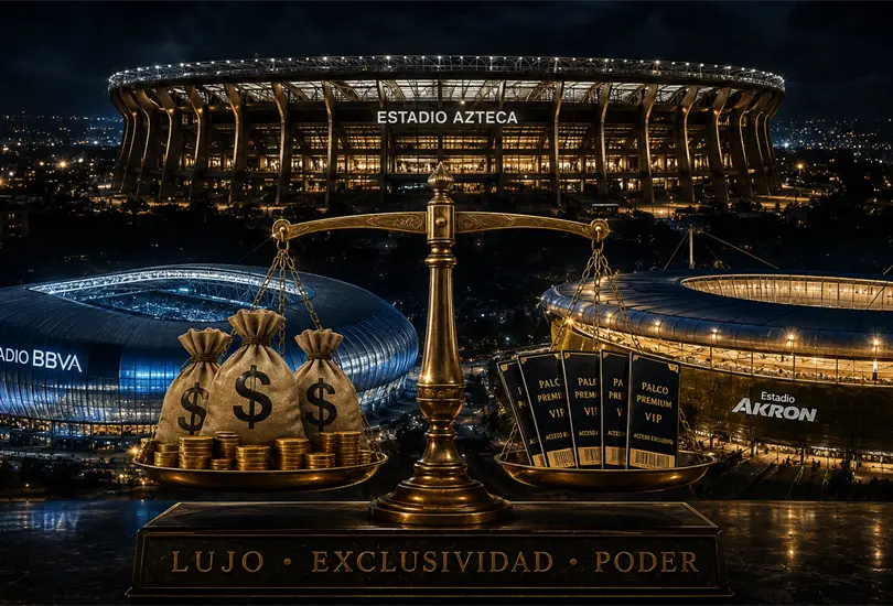 Azteca, BBVA y Akron: lujo y millones en juego rumbo al Mundial 2026.