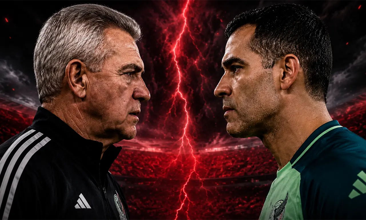  Javier Aguirre y Rafa Márquez protagonizaron un momento de tensión durante el partido entre México y Ghana. 