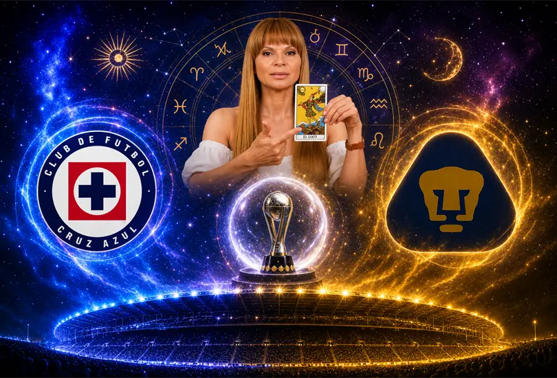 Pumas y Cruz Azul se juegan la gloria en la Final 2026, mientras las cartas de Mhoni Vidente dividen opiniones. Pumas y Cruz Azul se juegan la gloria en la Final 2026, mientras las cartas de Mhoni Vidente dividen opiniones.