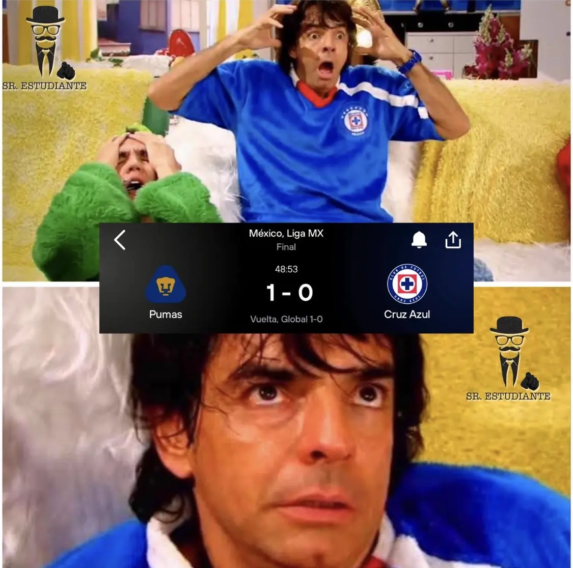 Los de Cruz Azul cuando iban oerdiwndo Los de Cruz Azul cuando iban oerdiwndo