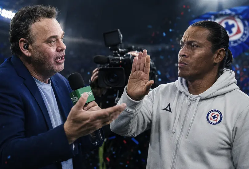 Joel Huiqui evitó a Faitelson tras la Final, pero Cruz Azul logró enfriar la polémica. Joel Huiqui evitó a Faitelson tras la Final, pero Cruz Azul logró enfriar la polémica.
