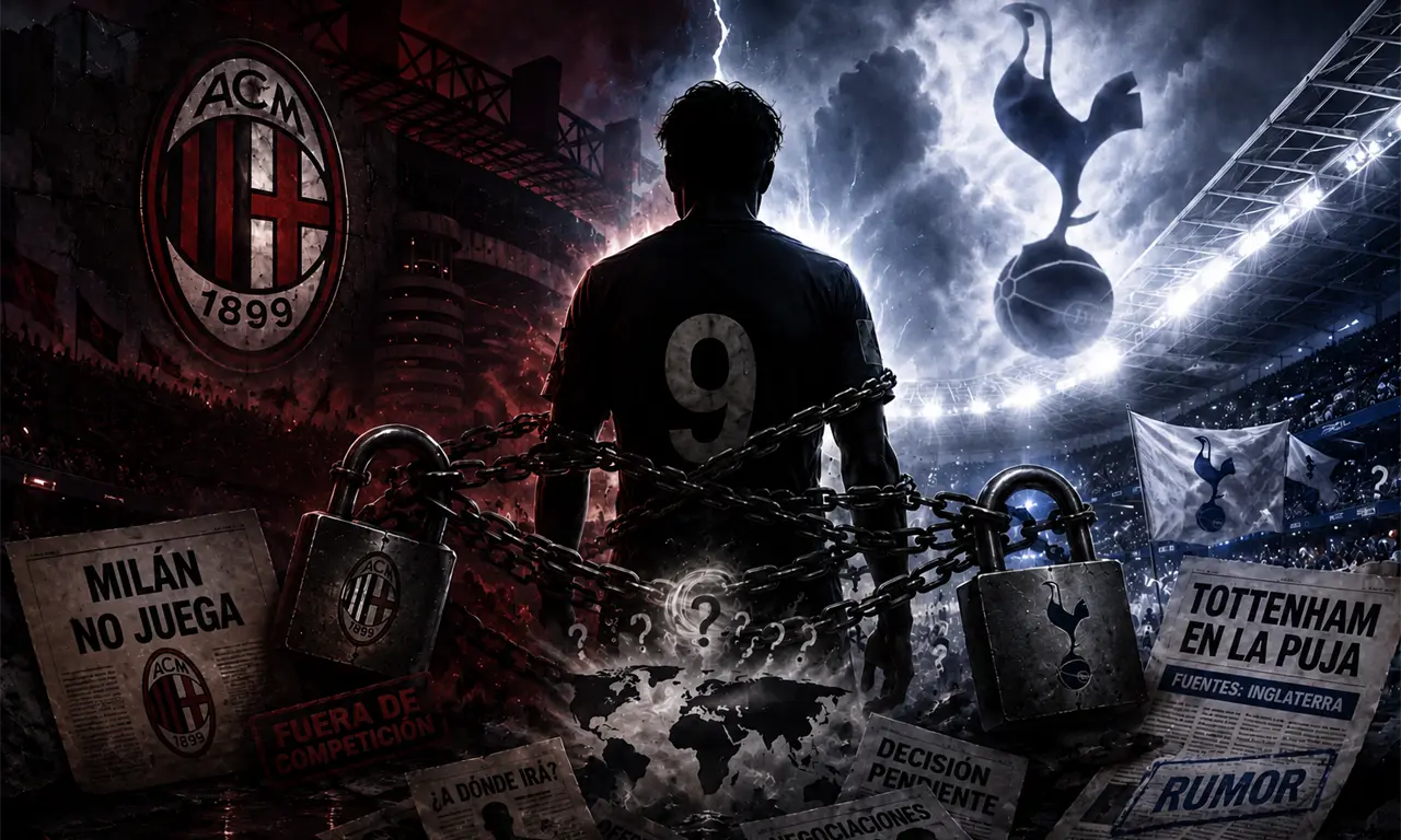  Santi Giménez, entre el silencio de Milan y los rumores del Tottenham, de acuerdo a TUDN. 