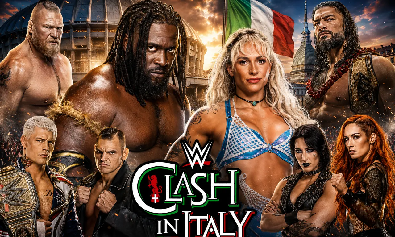  Roman Reigns y Jacob Fatu se enfrentan en el histórico Clash in Italy 2026 desde Turín. 