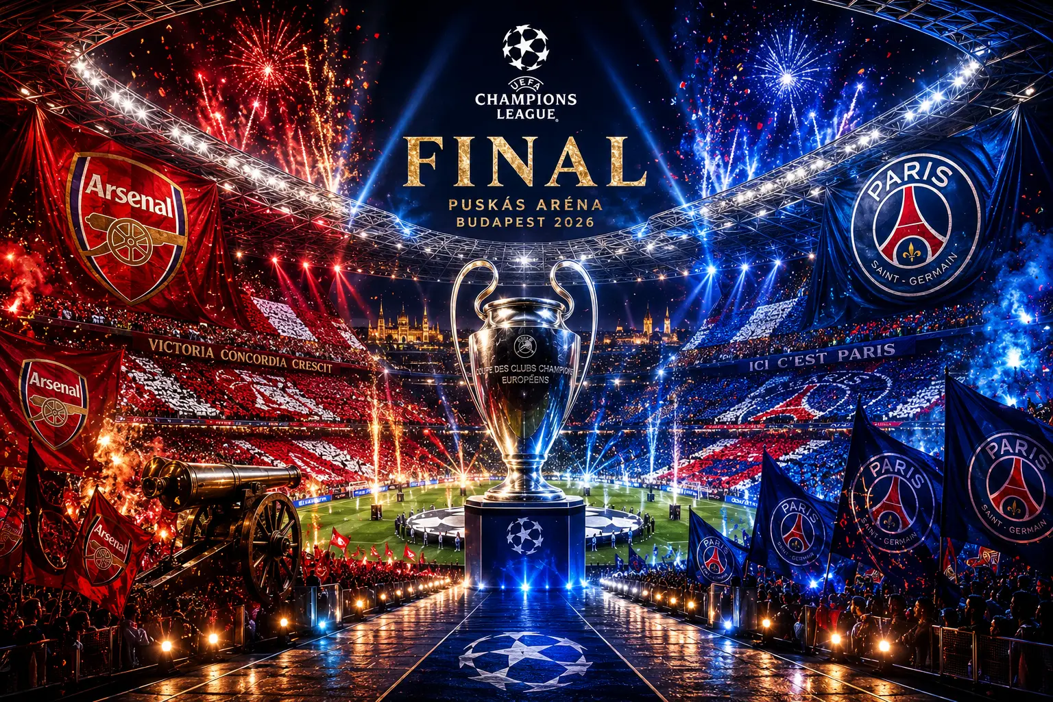 Ambiente para la gran final de Champions League