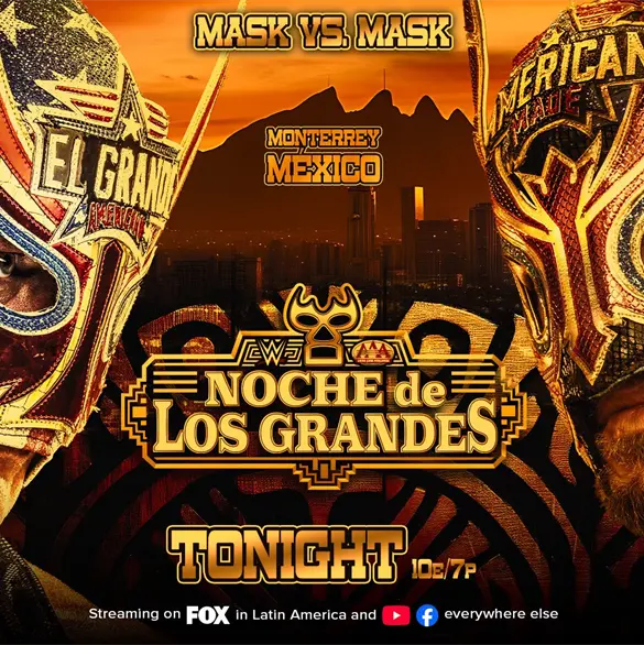 Cartelera completa de la Noche de los Grandes AAA Cartelera completa de la Noche de los Grandes AAA