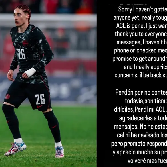 Marcelo Flores fuera del Mundial 2026 por ligamento cruzado roto Marcelo Flores fuera del Mundial 2026 por ligamento cruzado roto