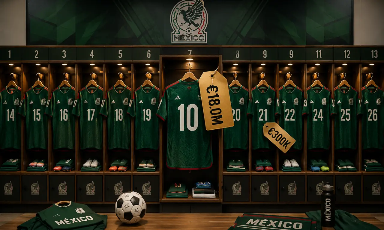  Los jugadores más caros y baratos de México para el Mundial 2026 