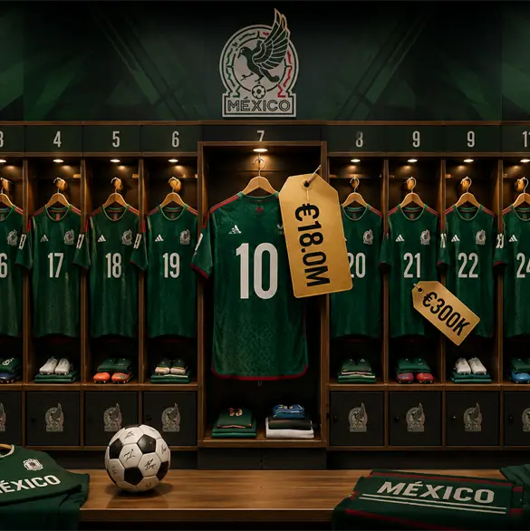 Los jugadores más caros y baratos de México para el Mundial 2026