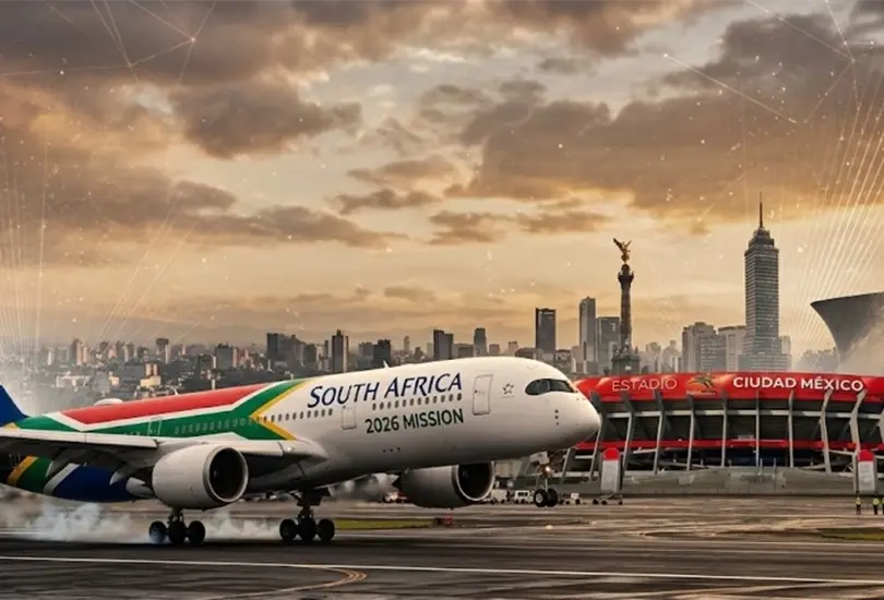 Sud&aacute;frica ya est&aacute; en tierras mexicanas